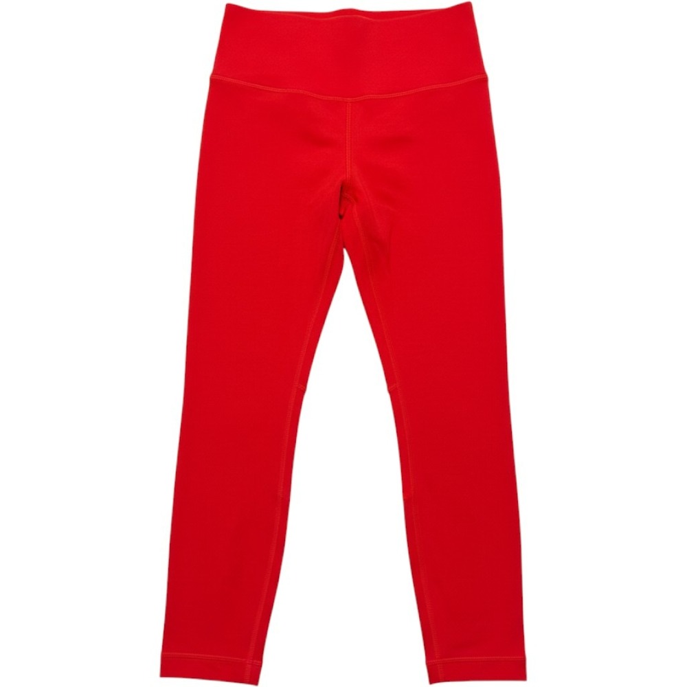 Lululemon Leggings Wunder Under Women 2 Red High Rise Cropped 23"LW6CAMS